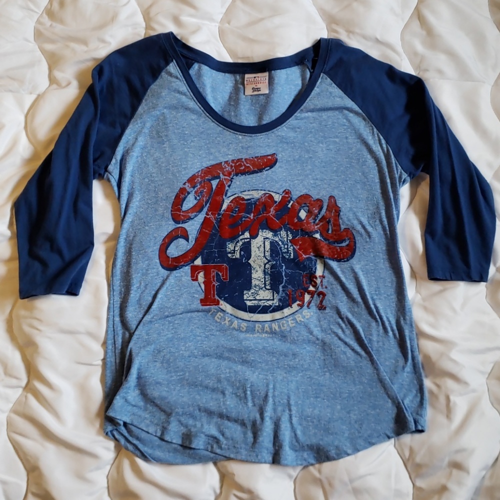 Texas Rangers 3/4 sleeve shirt